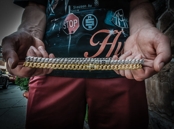 10MM Studded Cuban Link - THE SNEAKER STUDIO
