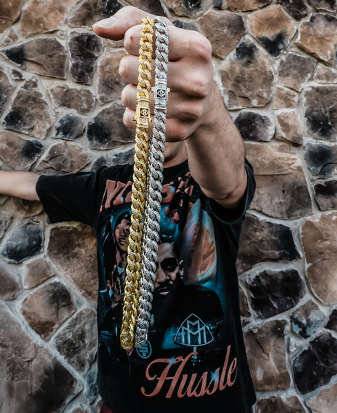 10MM Studded Cuban Link - THE SNEAKER STUDIO