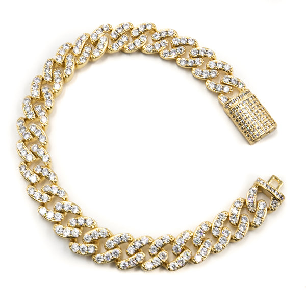 Studded Cuban Bracelet 8MM