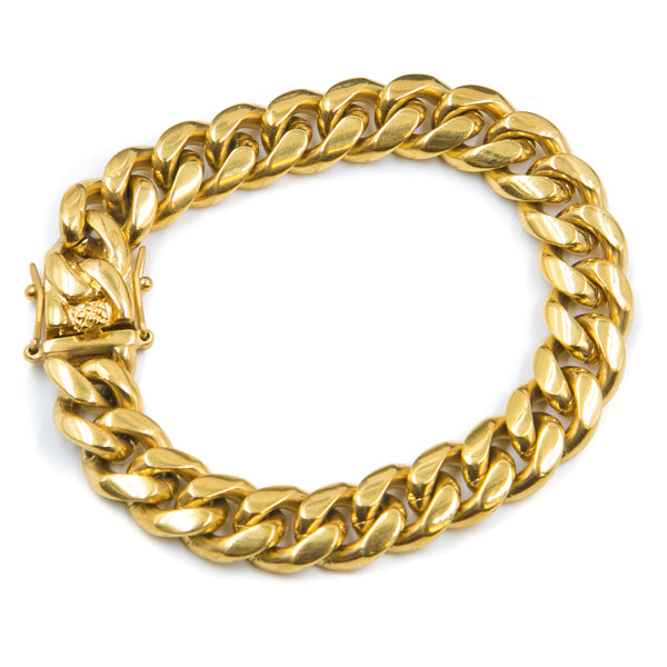 12mm Miami Cuban Link Bracelet - THE SNEAKER STUDIO