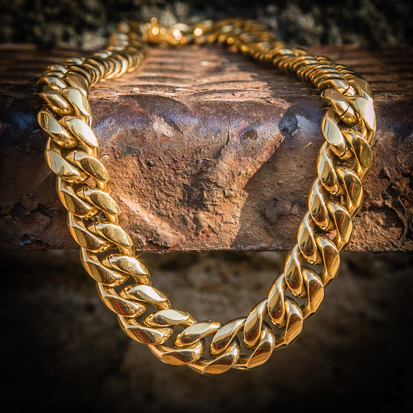 12mm Miami Cuban Link Necklace - THE SNEAKER STUDIO