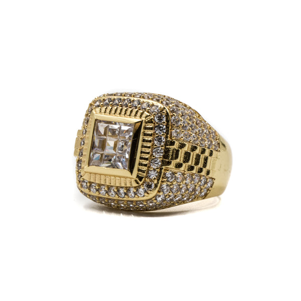 Championship Ring - 18K Gold Plated - ACCESSORIES, Golden Gilt, SNEAKER STUDIO, GOLDEN GILT, DESIGN BY TSS