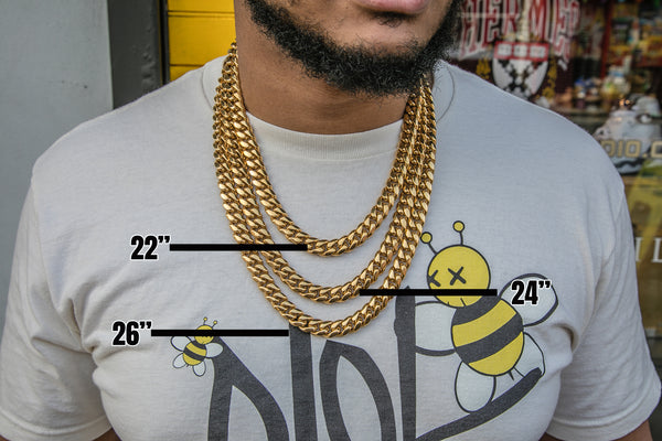 12mm Miami Cuban Link Necklace - THE SNEAKER STUDIO