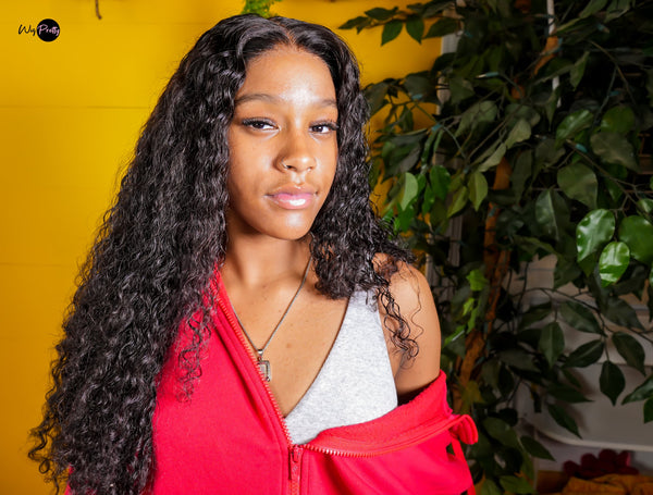 Ciara Wig - 5x5 Lace Closure - Glueless - High Quality Transparent Lace - Lightly Pre-plucked- 180% Density - 100% Human Hair - Undetectable Lace - Glueless