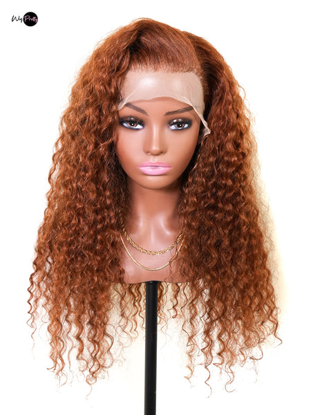 Cayenne Wig - 13x4 Lace Frontal Transparent Lace Water Wave- High Quality Transparent Lace - Lightly Pre-plucked- 180% Density - 100% Human Hair