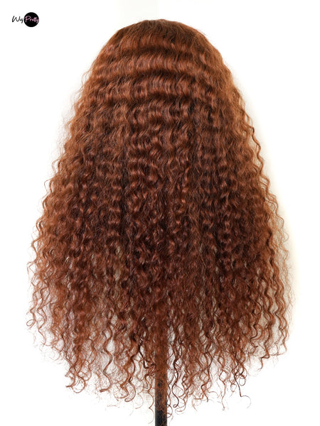 Cayenne Wig - 13x4 Lace Frontal Transparent Lace Water Wave- High Quality Transparent Lace - Lightly Pre-plucked- 180% Density - 100% Human Hair