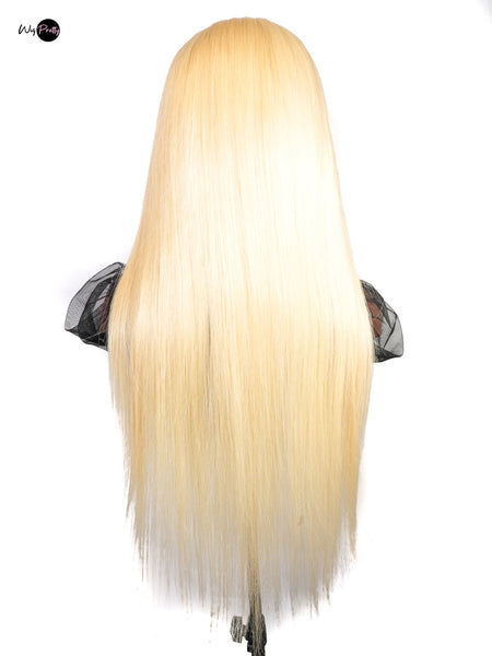 Icy Queen - 13x4 HD Lace Frontal - Straight Blonde Wig #613 - Lightly Pre-plucked- 180% Density - 100% Human Hair - Invisible HD Lace