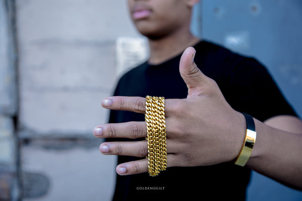 8mm Miami Cuban Link Necklace - ACCESSORIES, Golden Gilt, SNEAKER STUDIO, GOLDEN GILT, DESIGN BY TSS